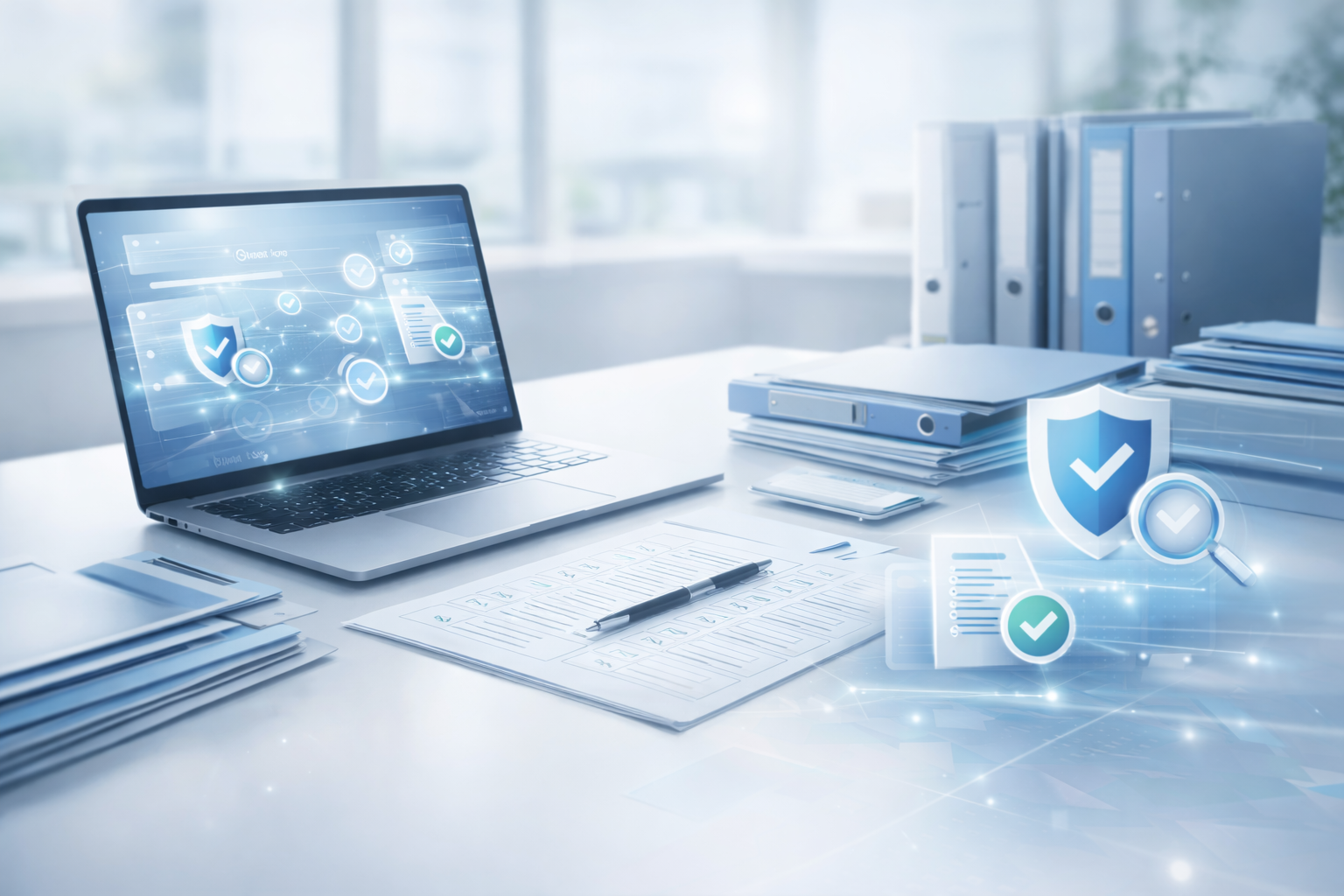 Abstract accreditation background